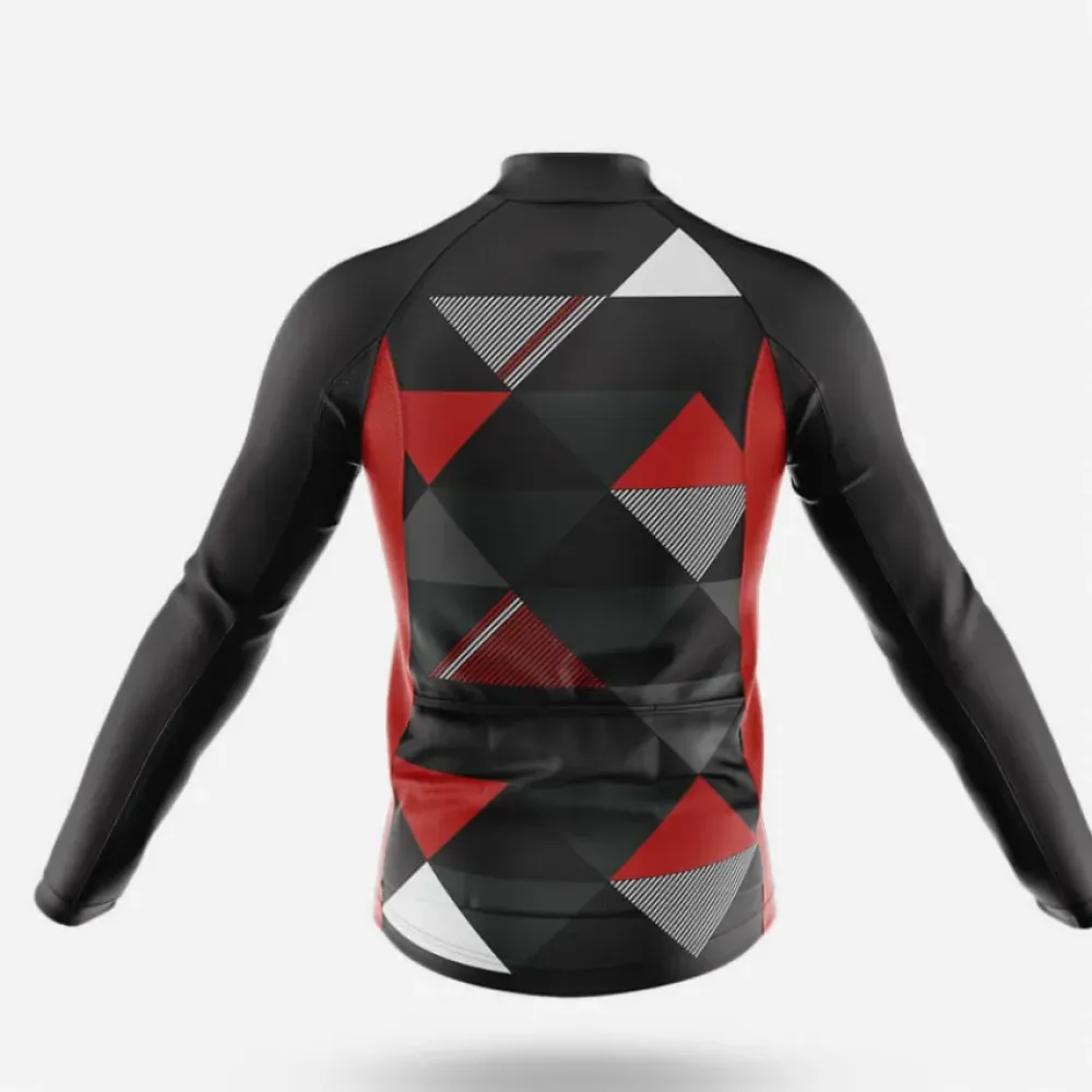 Just Keep Spinning Cycling Jersey Black/Red/White