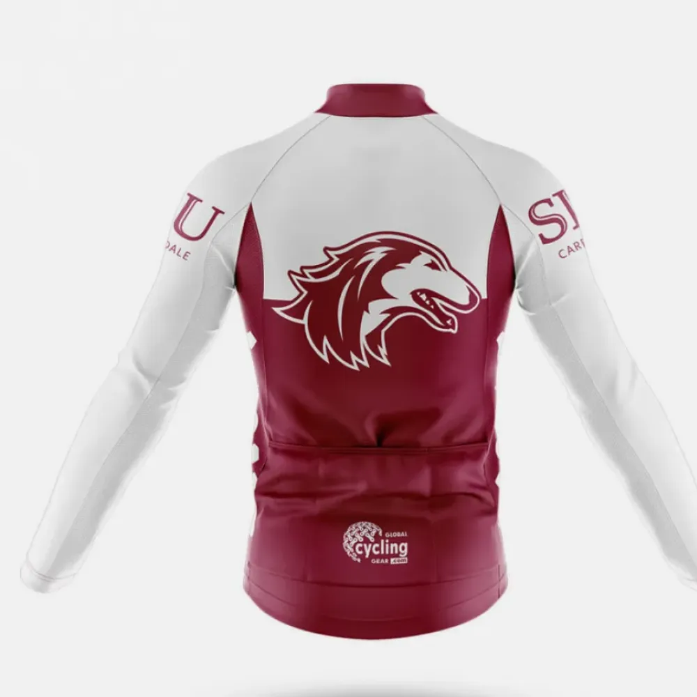 Southern Illinois University Carbondale Cycling Kit Full Set Ver.2 Wolf Head Maroon/White/Black