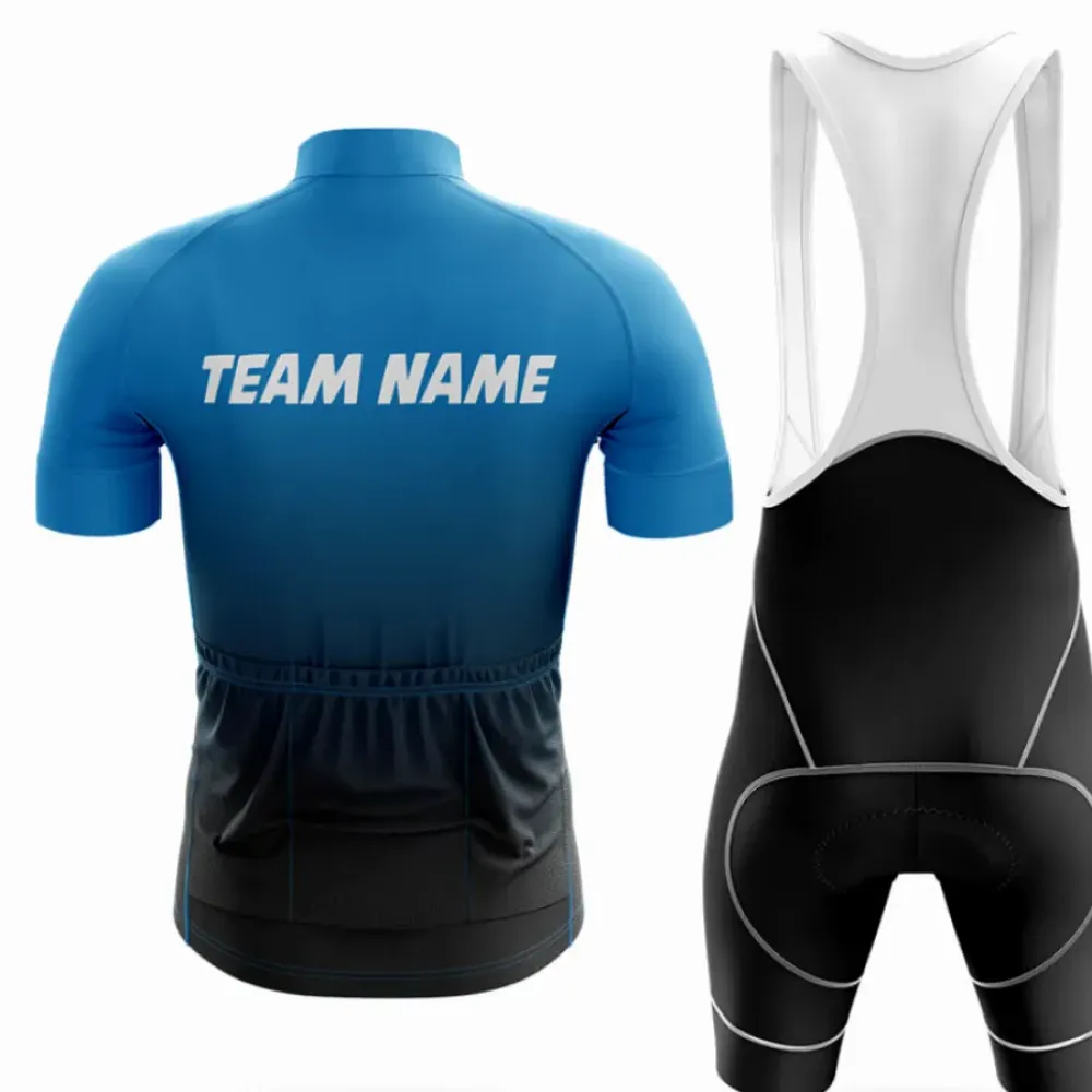 Cycling Bibs Custom Team Name Black/White/Grey