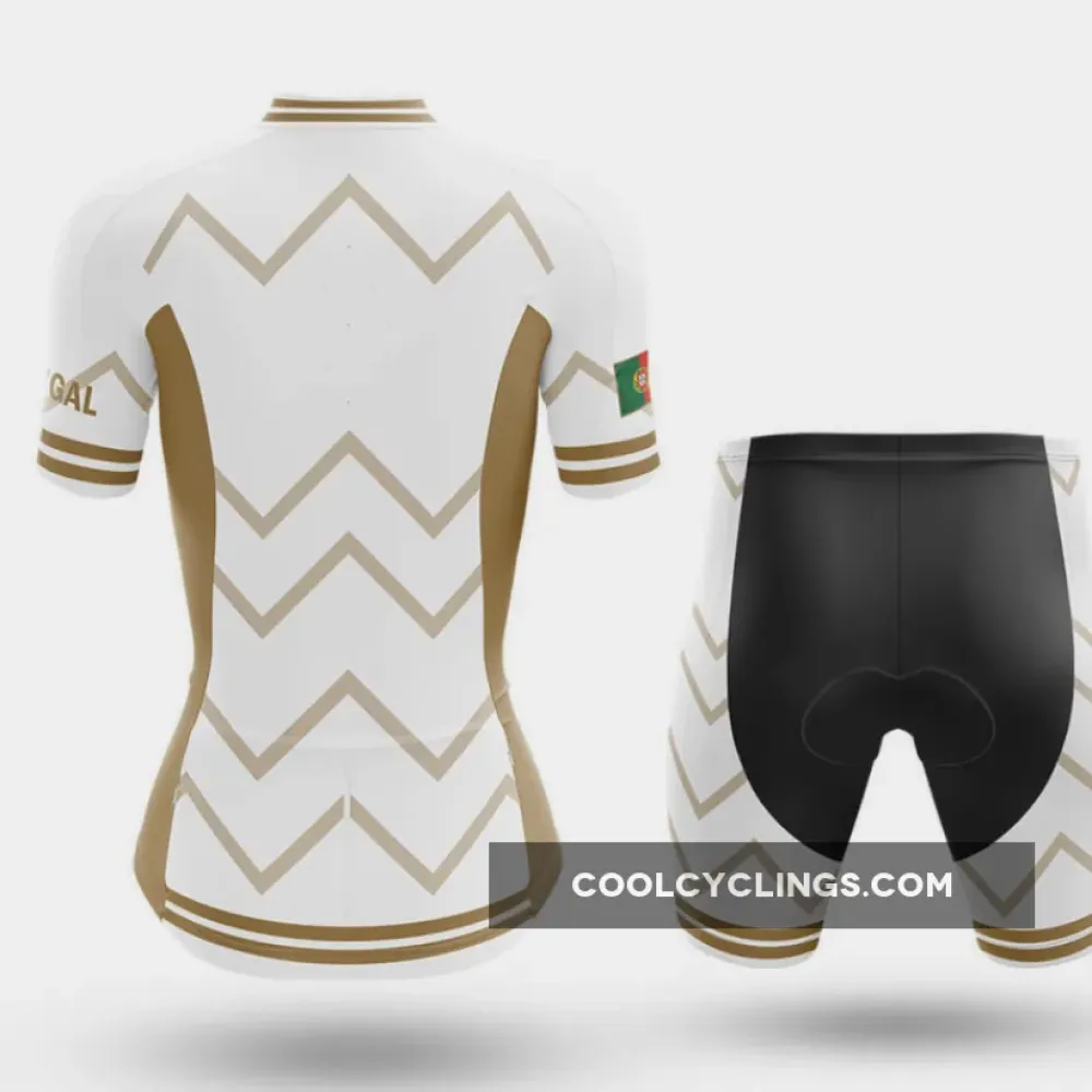 Portugal Women V17 Cycling Jersey White/Gold/Red