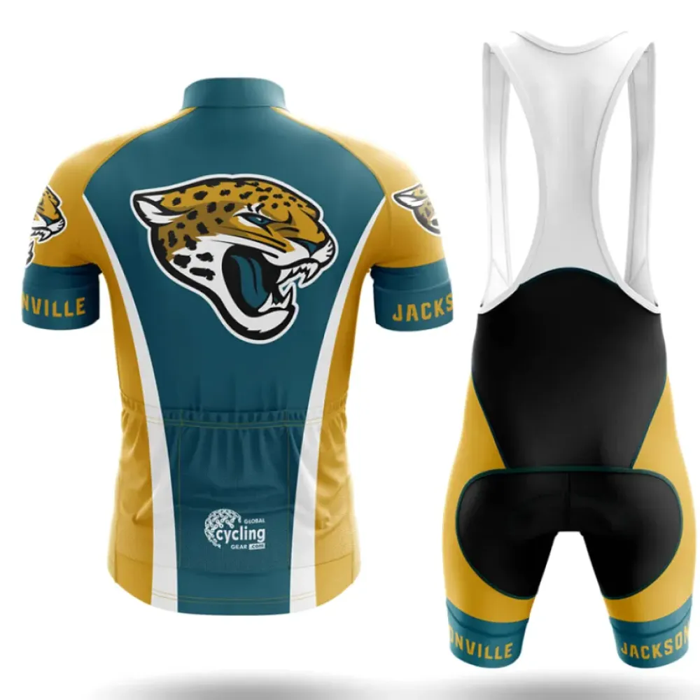 Jacksonville Jaguars Cycling Jersey Blue/Gold/White