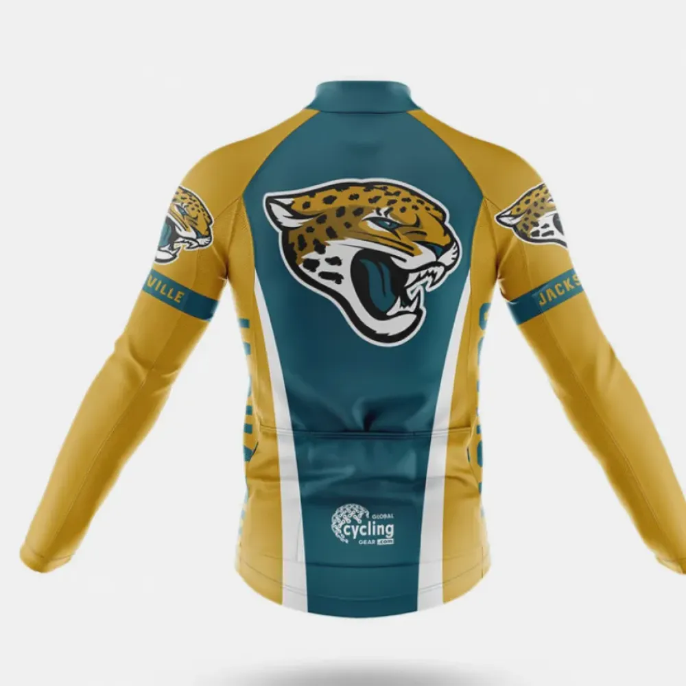 Jacksonville Jaguars Cycling Jersey Blue/Gold/White