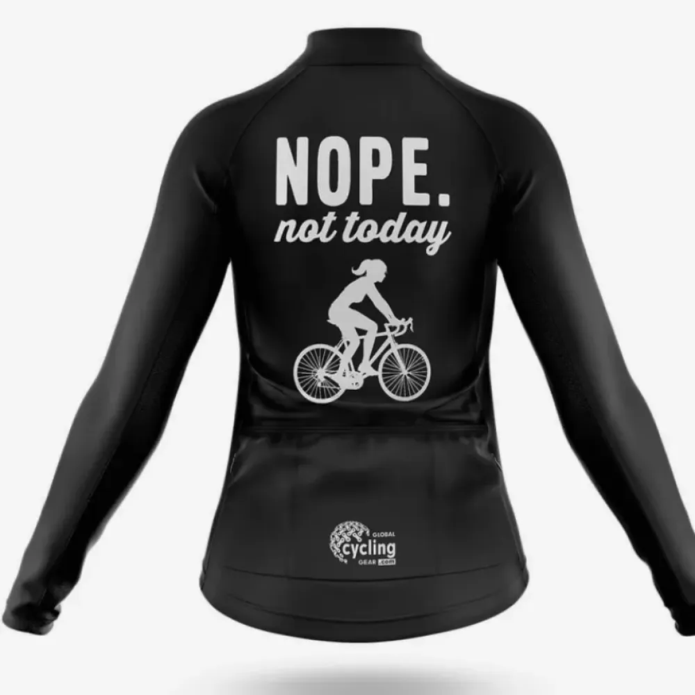 Women's Cycling Kit Nope Not Today Black/White/Grey