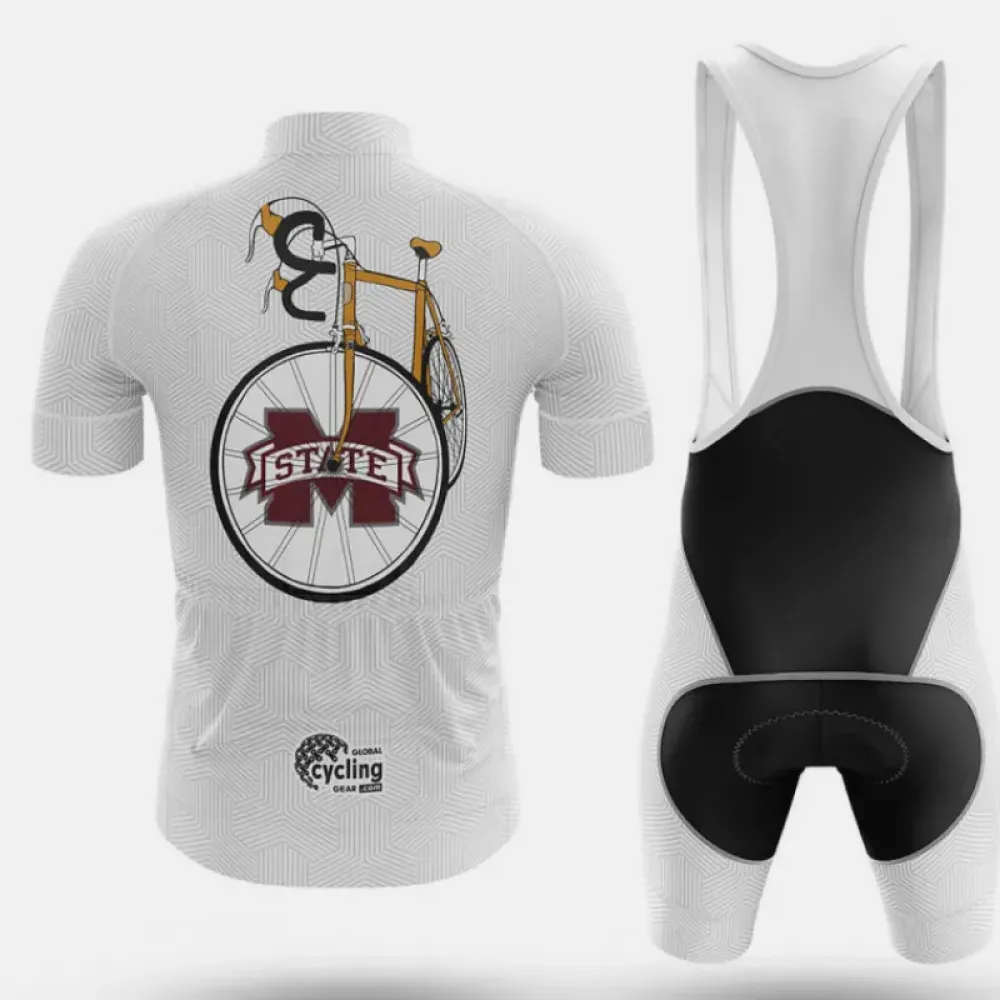 Mississippi State Uni Classic Cycling Kit White/Black/Grey