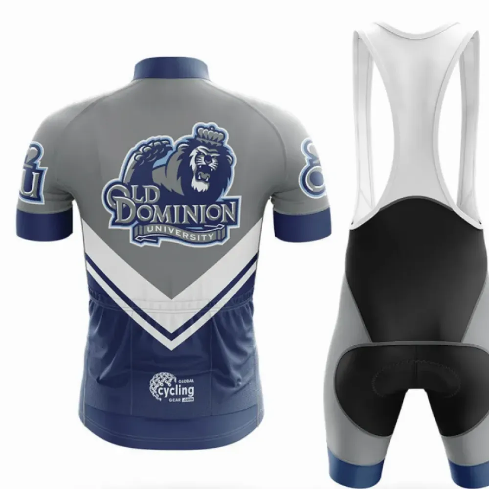 Old Dominion University Cycling Jersey Ver.3 Unique Design Navy/Gray/White