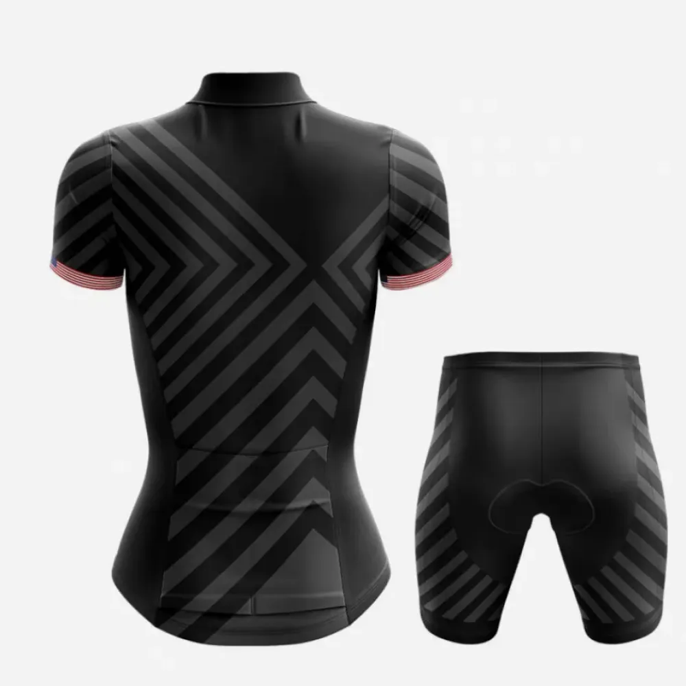 USA V13 American Flag Black/Gray/Red