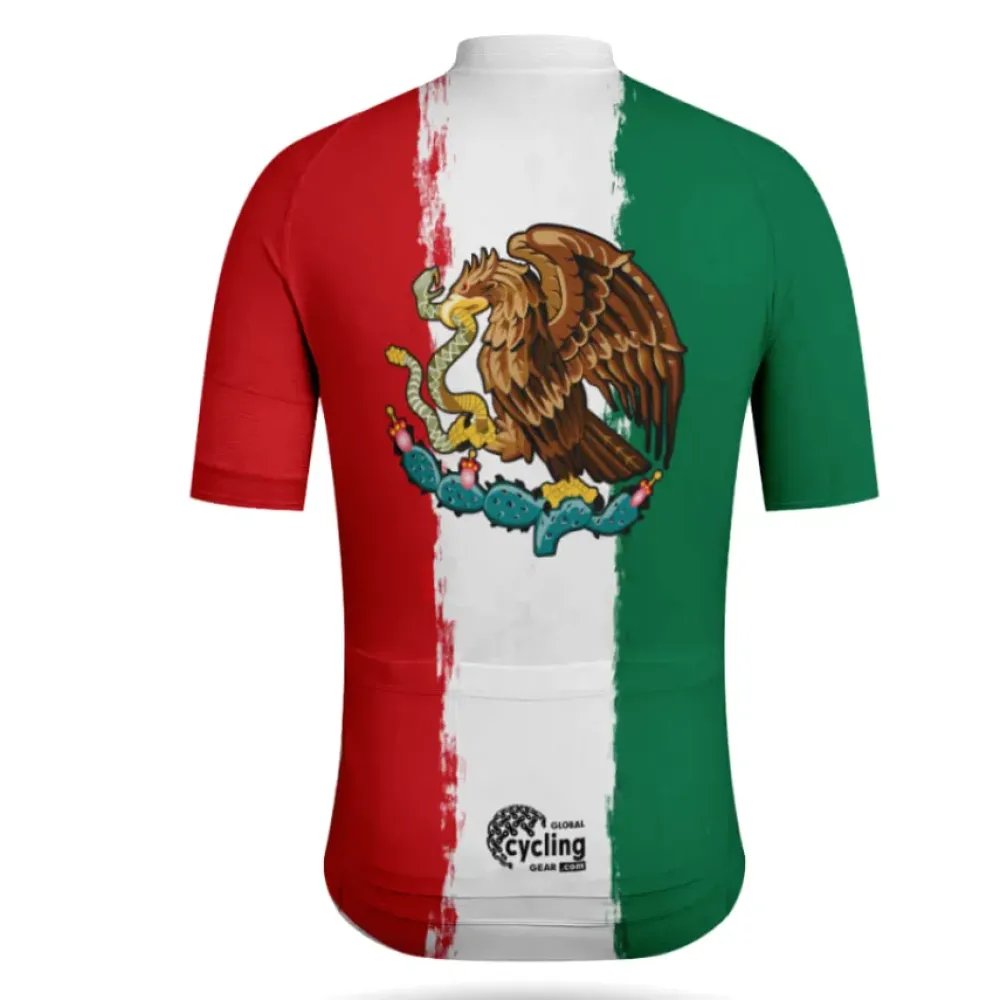 Mexico Premium Cycling Jersey Flag Colors Red/Green/White