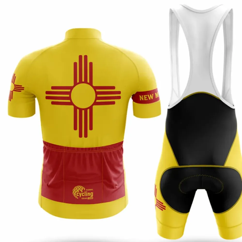 New Mexico Cycling Jersey Love Yellow/Red/Gold