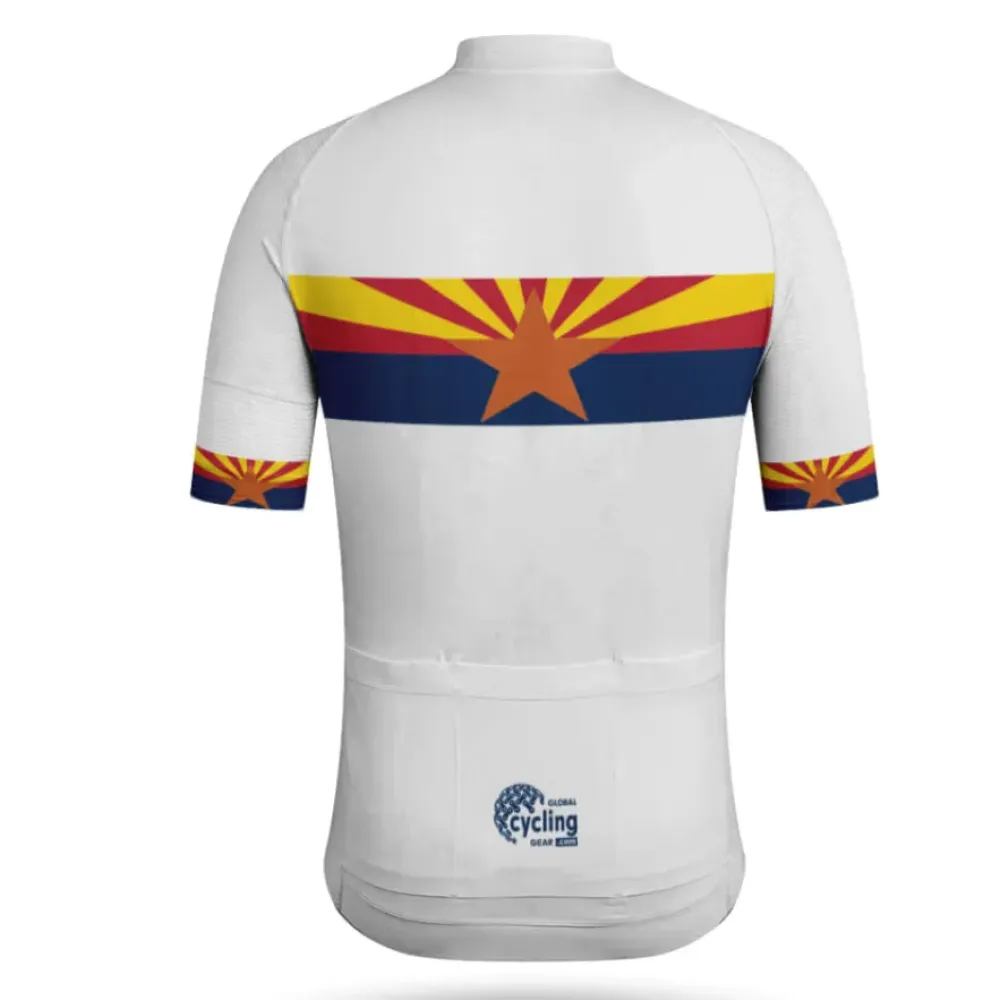 Arizona Premium Cycling Jersey Flag Front Navy/Yellow/White
