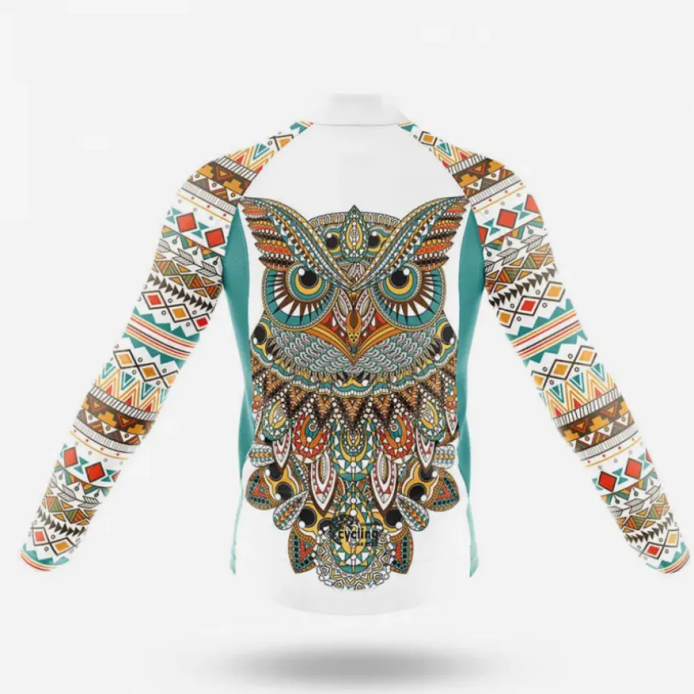 Cycling Bibs Aztec Pattern Teal/Black/White