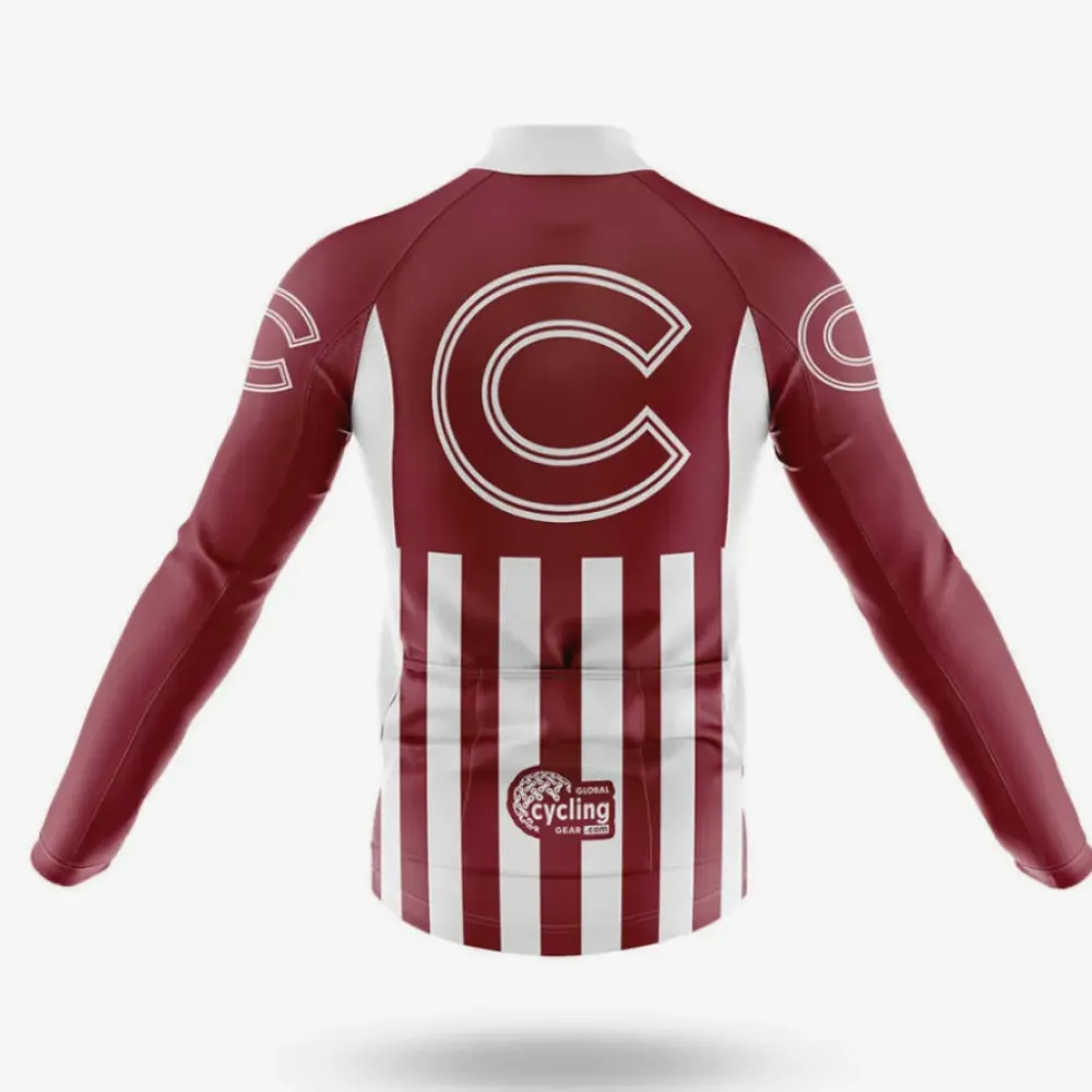 Colgate University USA Cycling Kit Full Set American Flag Maroon/White/Black