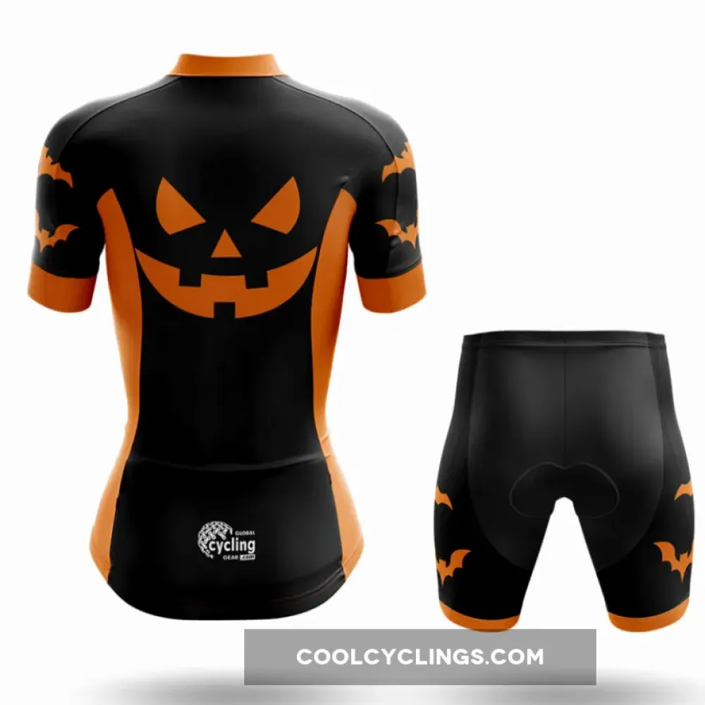 Cycling Shorts Pumpkin Face Black/Orange/Grey