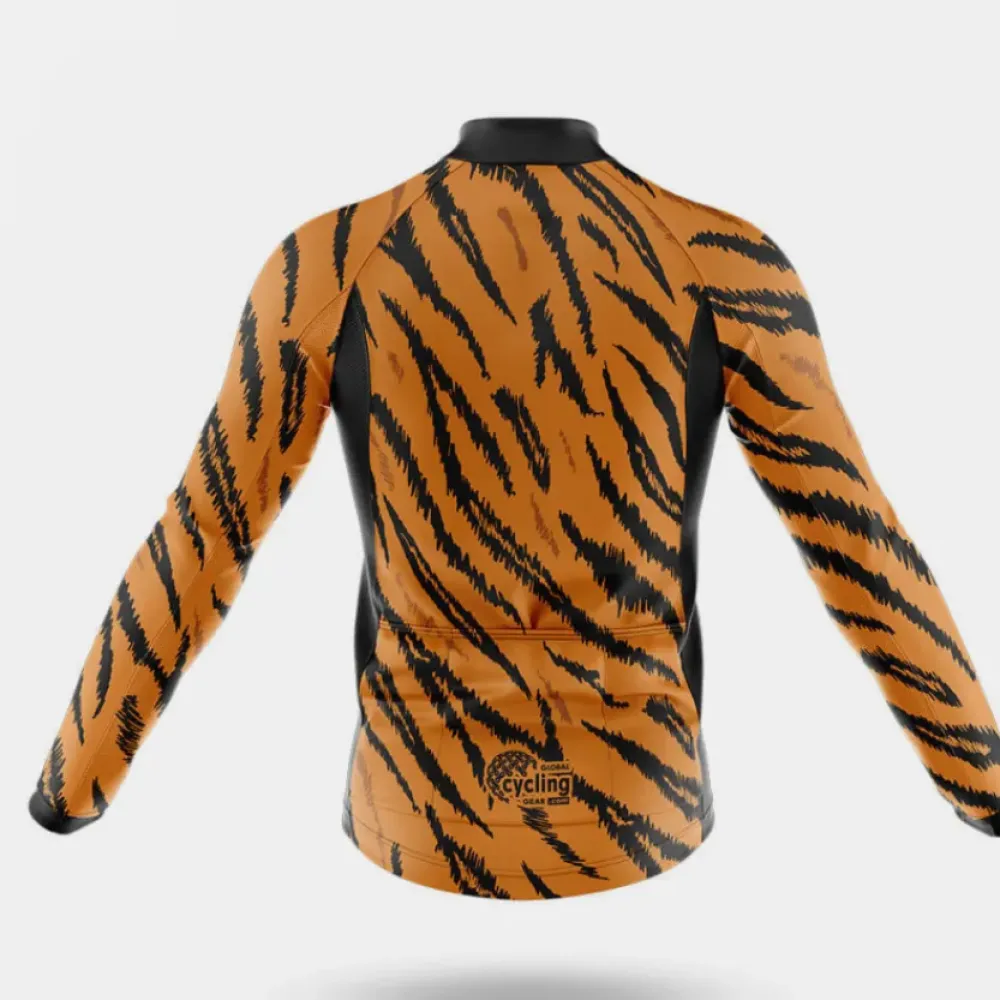 Cycling Kit Tiger Lover Tiger Stripes Orange/Black/Brown