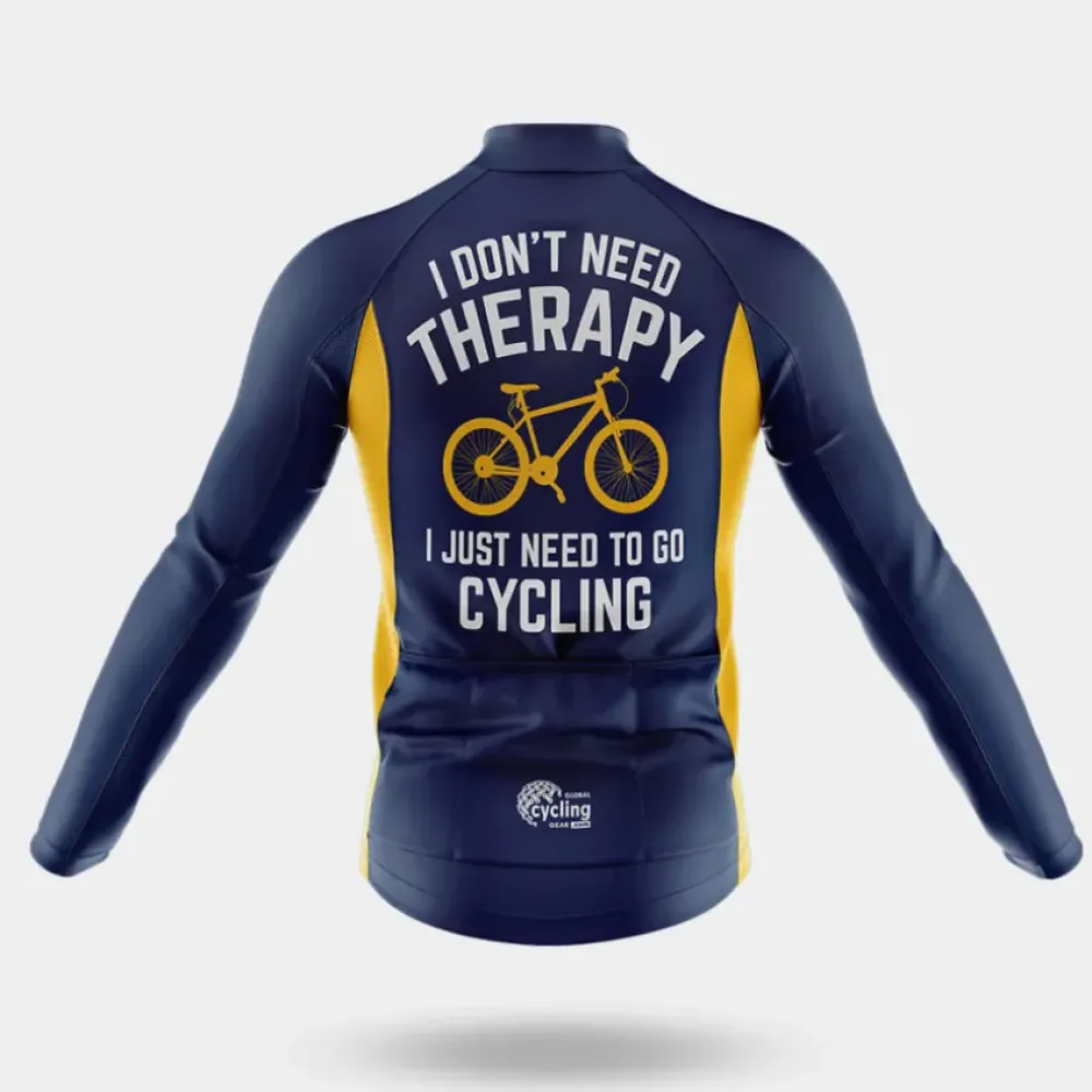Cycling Jersey Therapy Navy/Yellow/White
