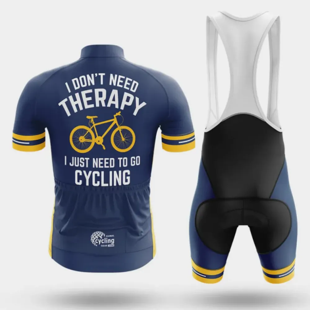 Cycling Jersey Therapy Navy/Yellow/White