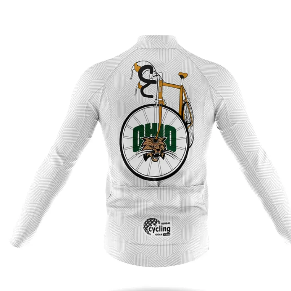Ohio University Classic Cycling Jersey White/Grey/Brown