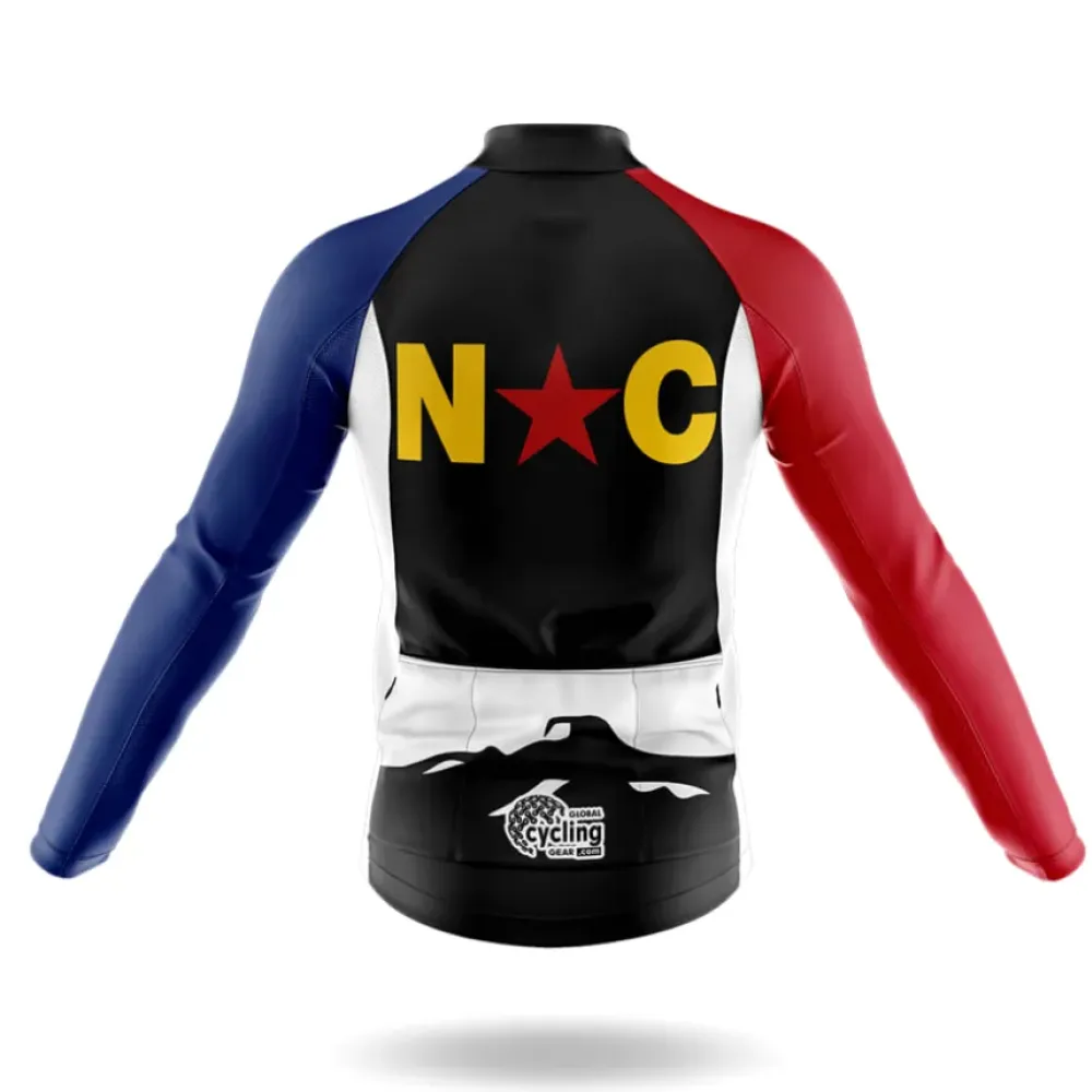 North Carolina Symbol Cycling Bibs Comfortable Blue/Red/White