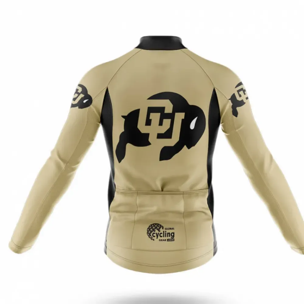 CU Buffs Cycling Bibs Comfortable Black/Gold/White