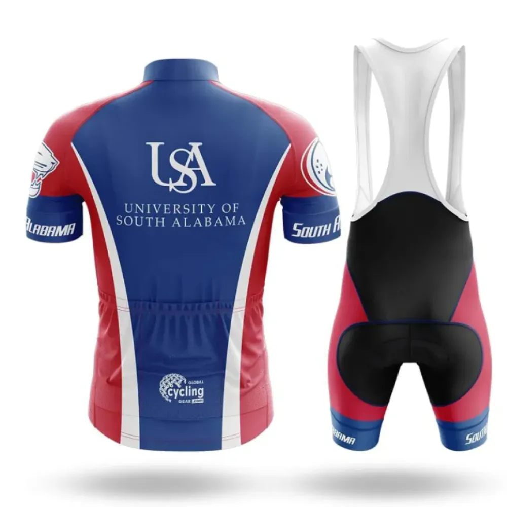 University of South Alabama Cycling Jersey USA Navy/Red/White