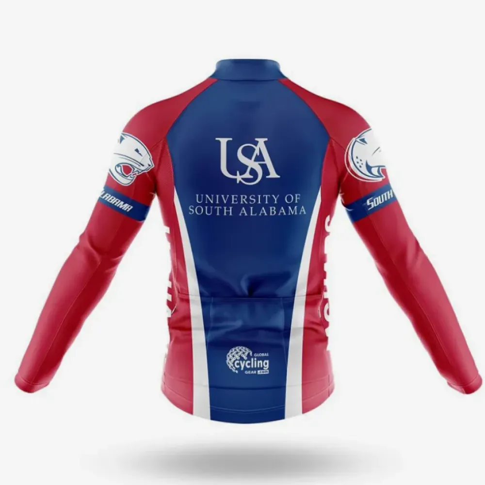 University of South Alabama Cycling Jersey USA Navy/Red/White