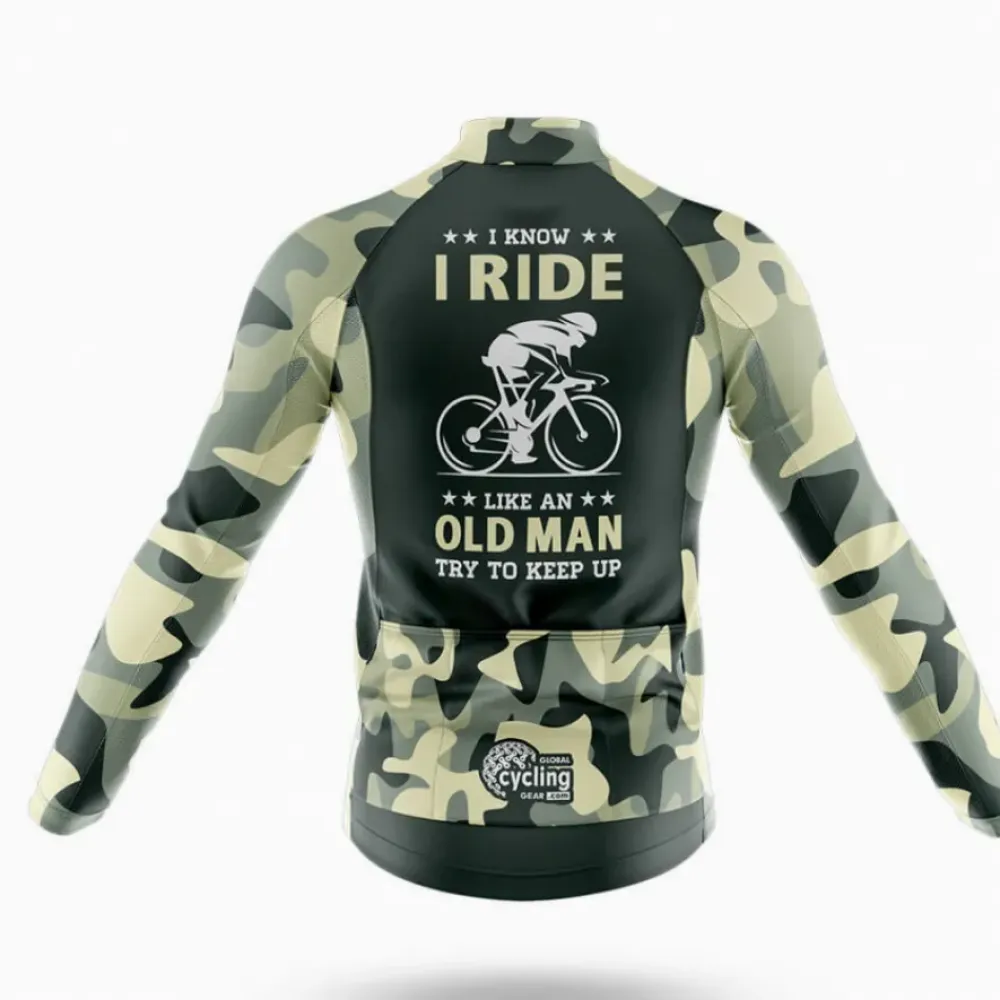 V8 Cycling Jersey Old Man Camo/Black/Grey