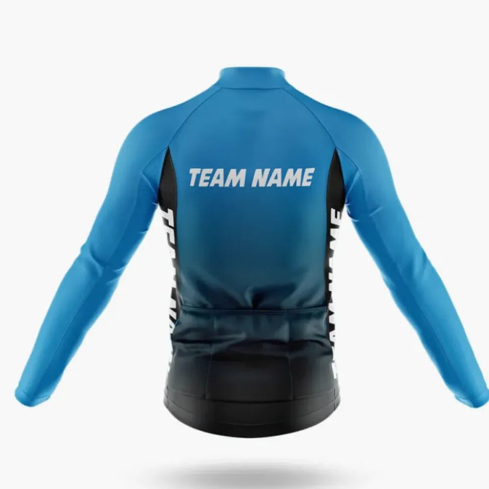M13 Custom Team Name Cycling Jersey Blue/Black/White