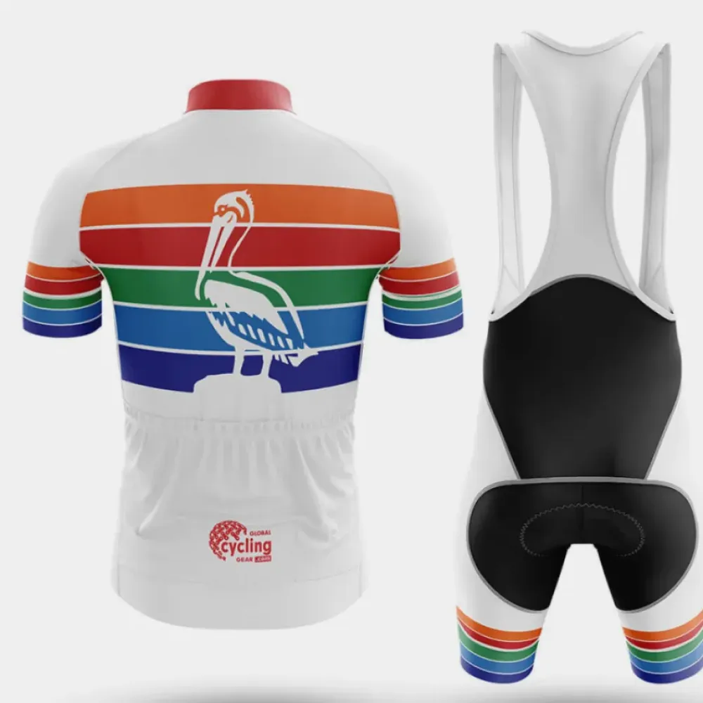 Cycling Bibs St Petersburg Flag White/Orange/Green