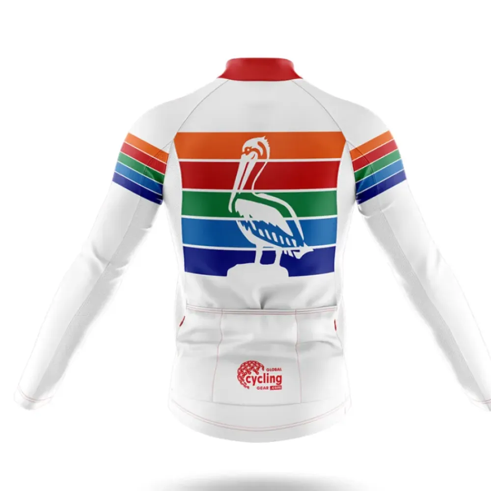 Cycling Bibs St Petersburg Flag White/Orange/Green