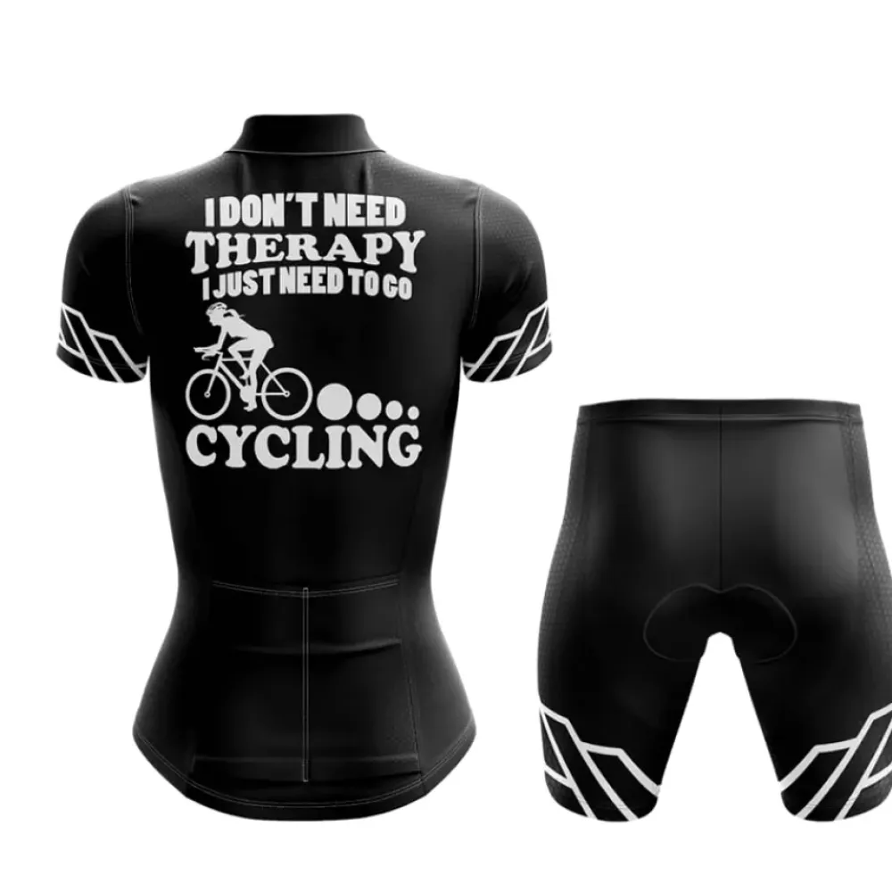 Cycling Jersey Therapy Black/White/Grey