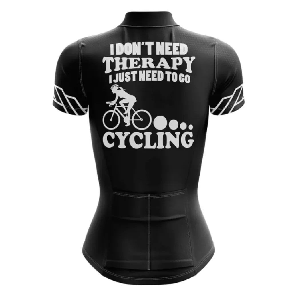Cycling Jersey Therapy Black/White/Grey