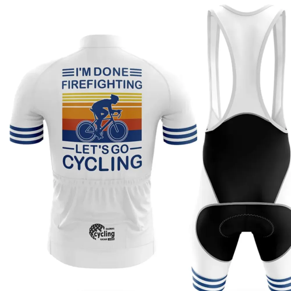 Cycling Kit Done Fighting White/Black/Yellow