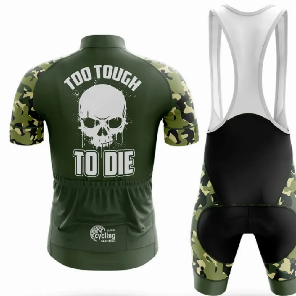 Cycling Jersey Too Tough To Die Camo/Army Green/Black