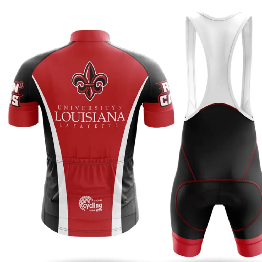 Louisiana Lafayette Cycling Jersey Red/Black/White