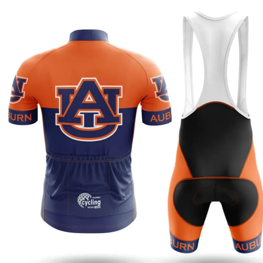 Auburn University Cycling Jersey Vibrant Navy/Orange/Bright
