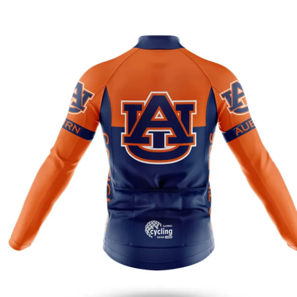 Auburn University Cycling Jersey Vibrant Navy/Orange/Bright