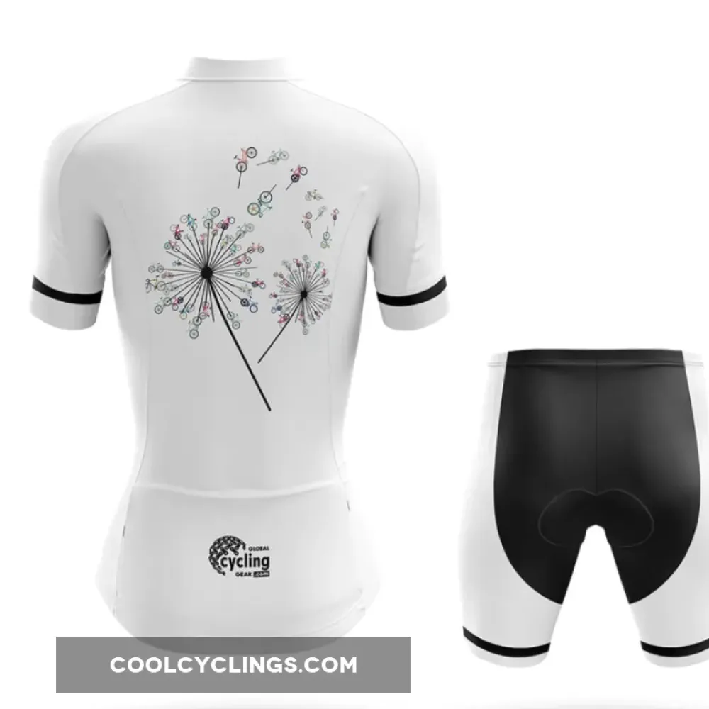 Cycling Flower Women Floral Design White/Black/Pink