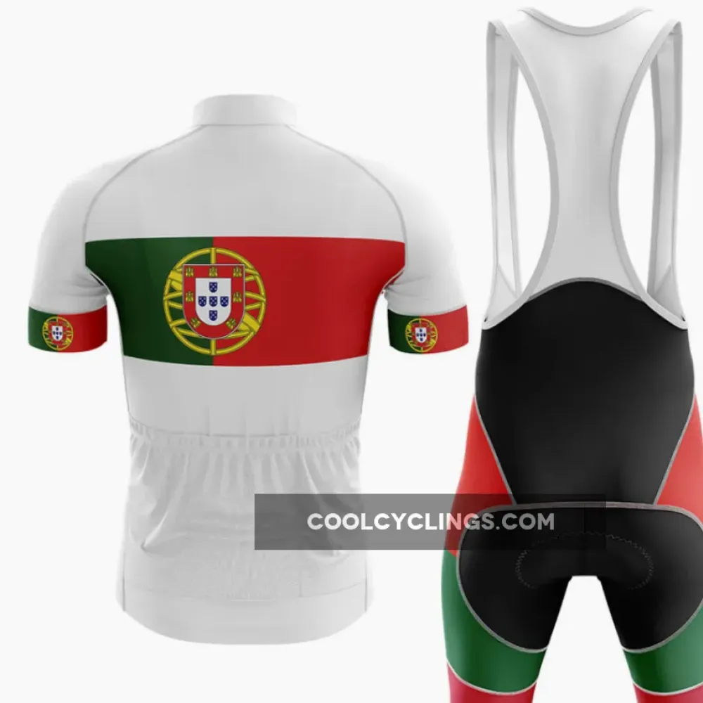 Portugal Men's Cycling V4 Bibs Green/Red/Black