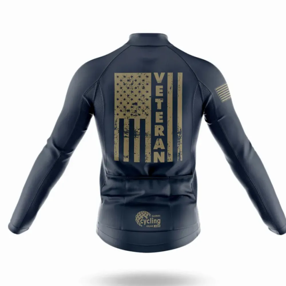 Veteran Flag Cycling Kit Full Set Navy/White/Gold