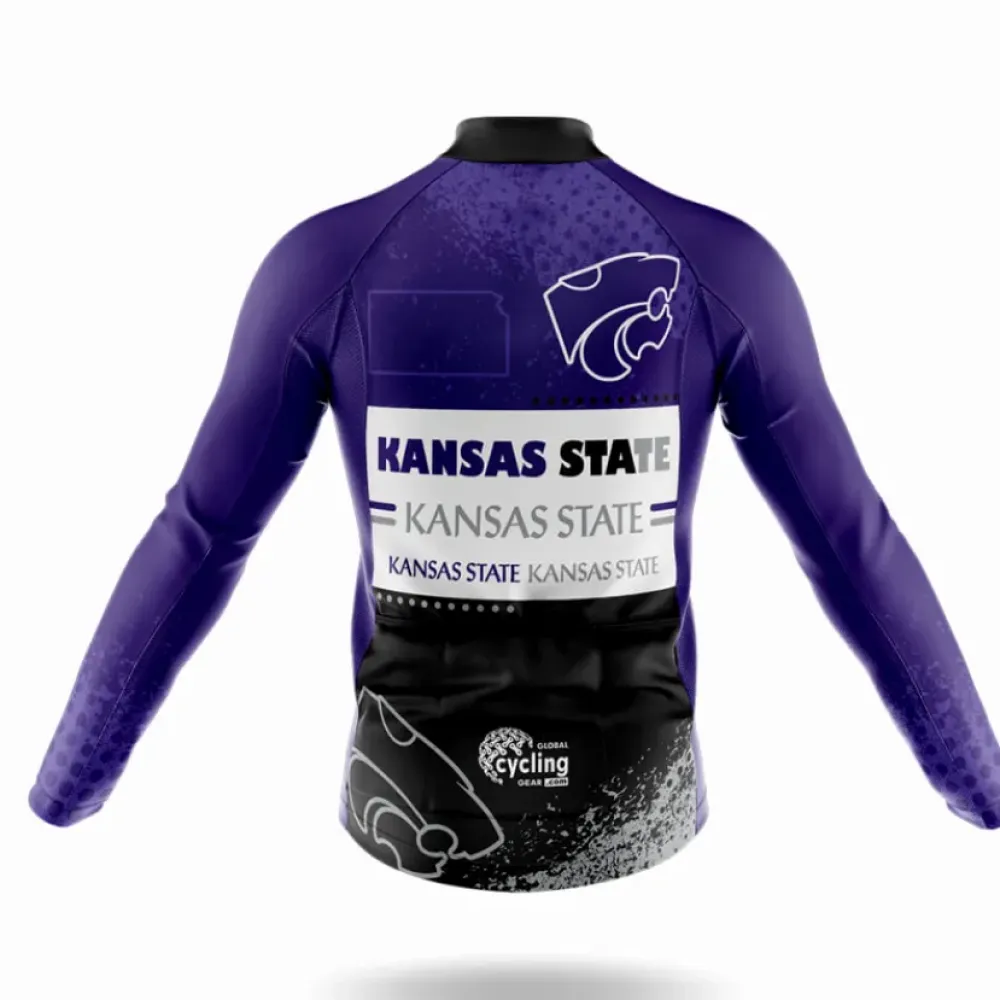 Kansas State University Cycle Cycling Kit Full Set Purple/White/Black