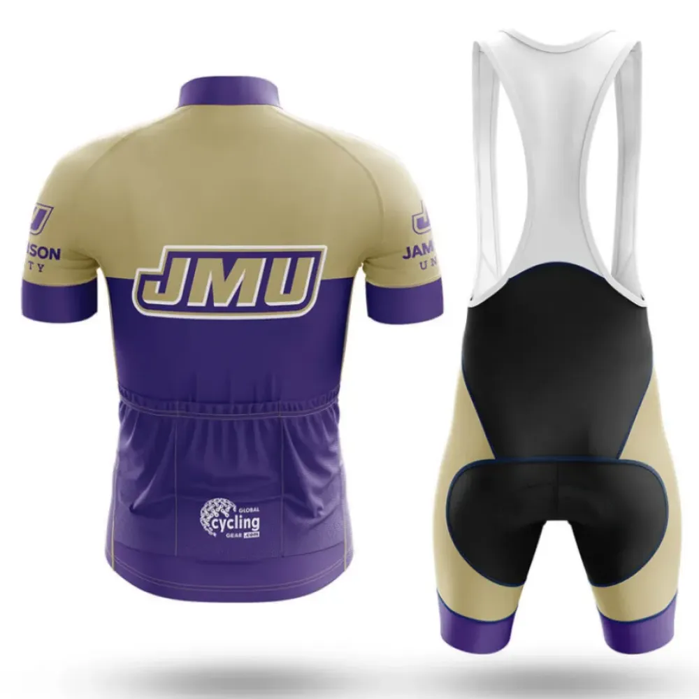 James Madison University Cycling Jersey Feature Purple/Gold/Silver