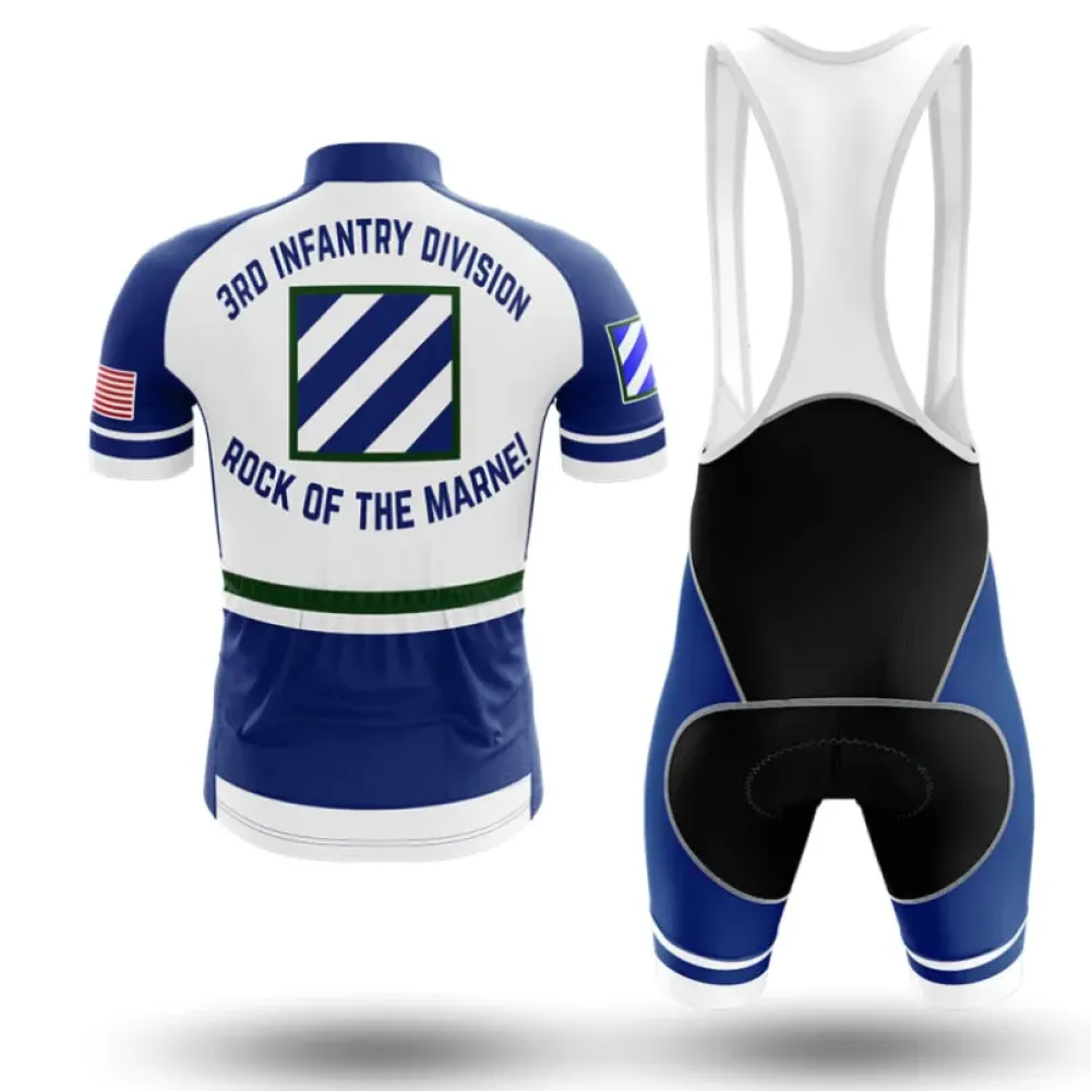 3rd Infantry Division Cycling Kit Full Set Blue/White/Green