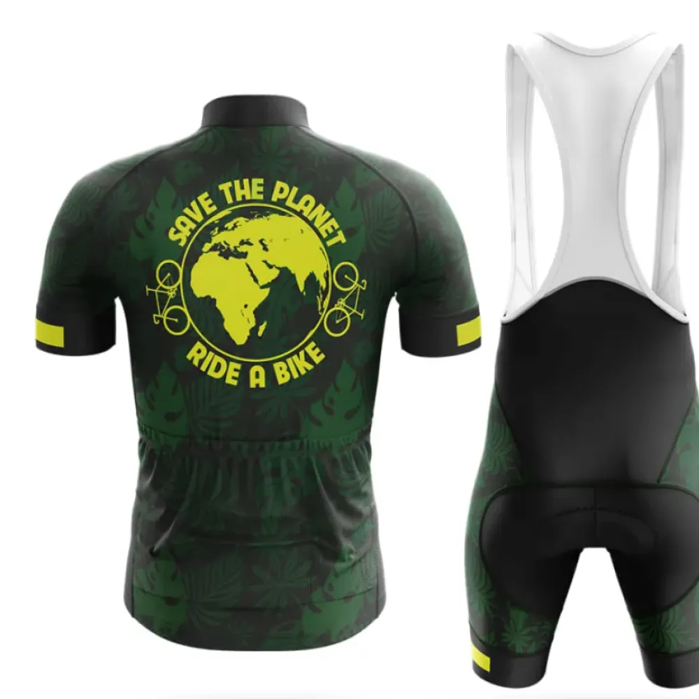 EcoCycle Men's Save the Planet Green/Black/Yellow
