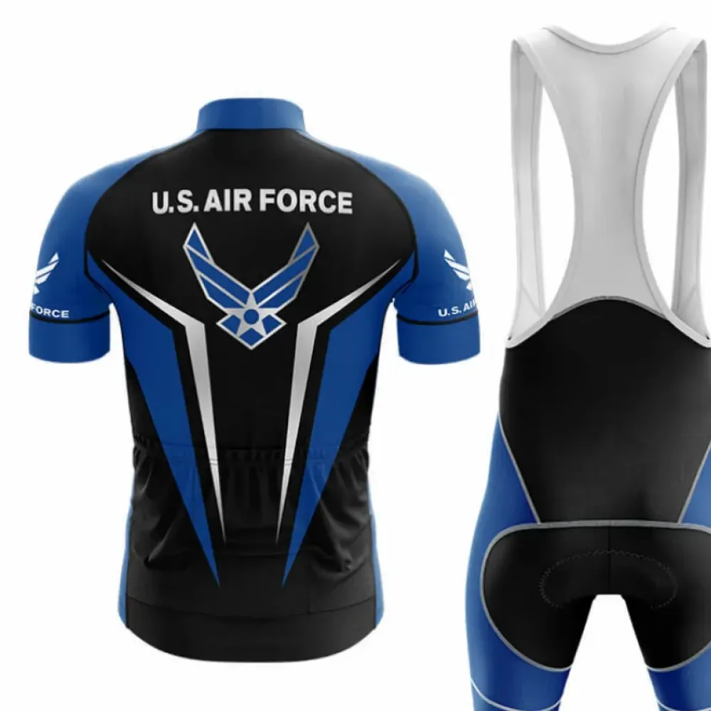 U.S. Air Force Cycling Jersey Blue/Black/Silver