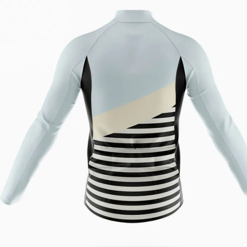 Denmark S3 Long Sleeve Cycling Jersey White/Black/Red