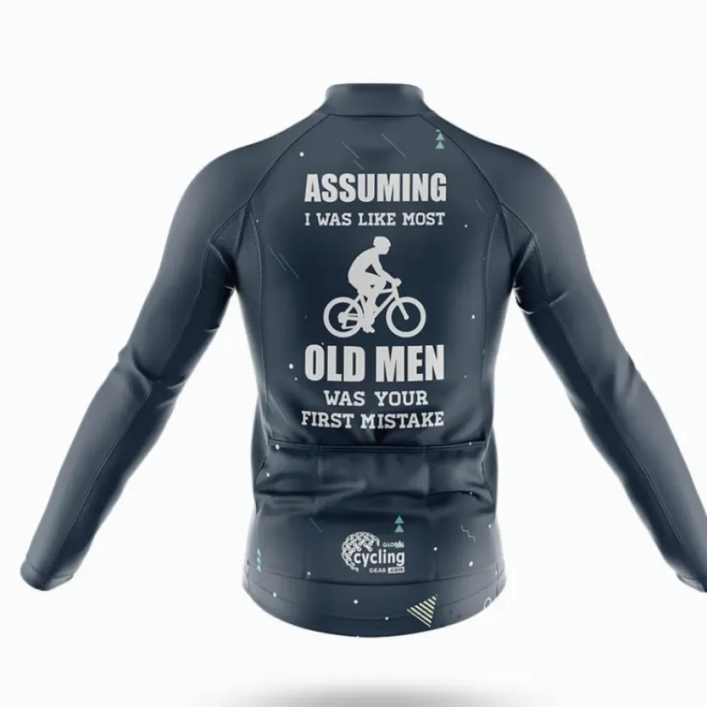 Cycling Old Man Kit Full Set Navy/White/Grey