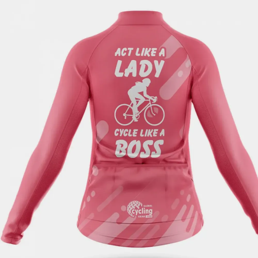 Lady V5 Cycling Boss Pink/Red/Grey