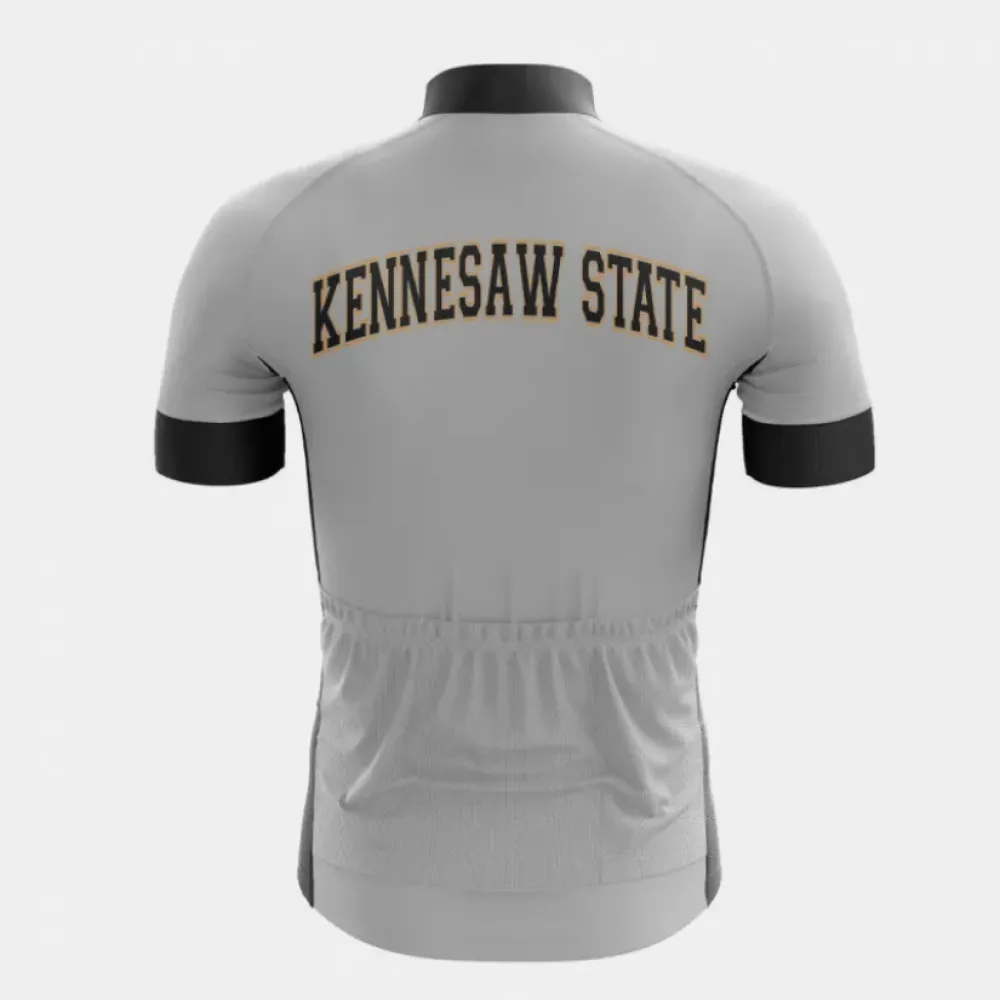 Kennesaw State Cycling Jersey Breathable Gray/Black/White
