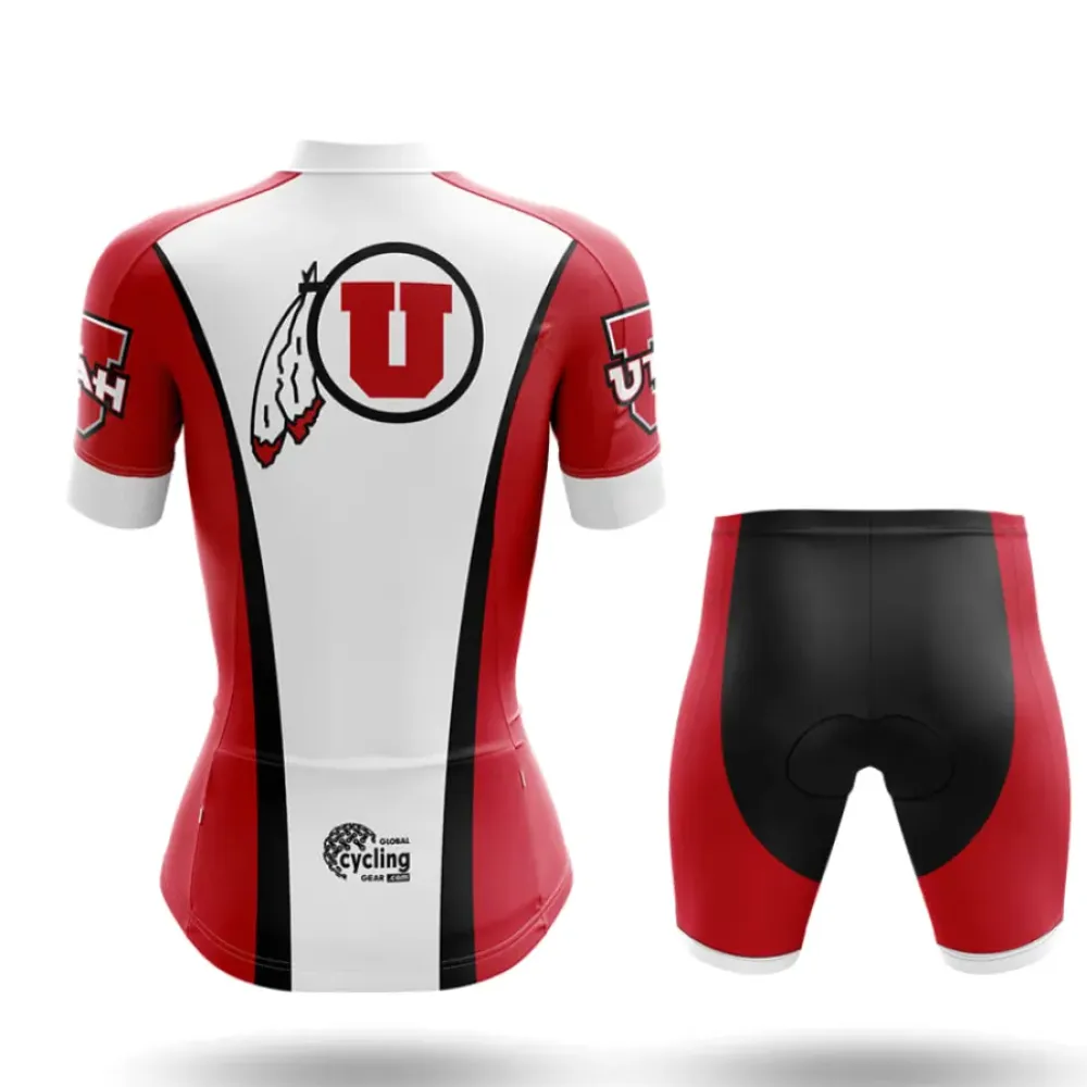 University of Utah Women's Cycling Jersey Red/White/Black