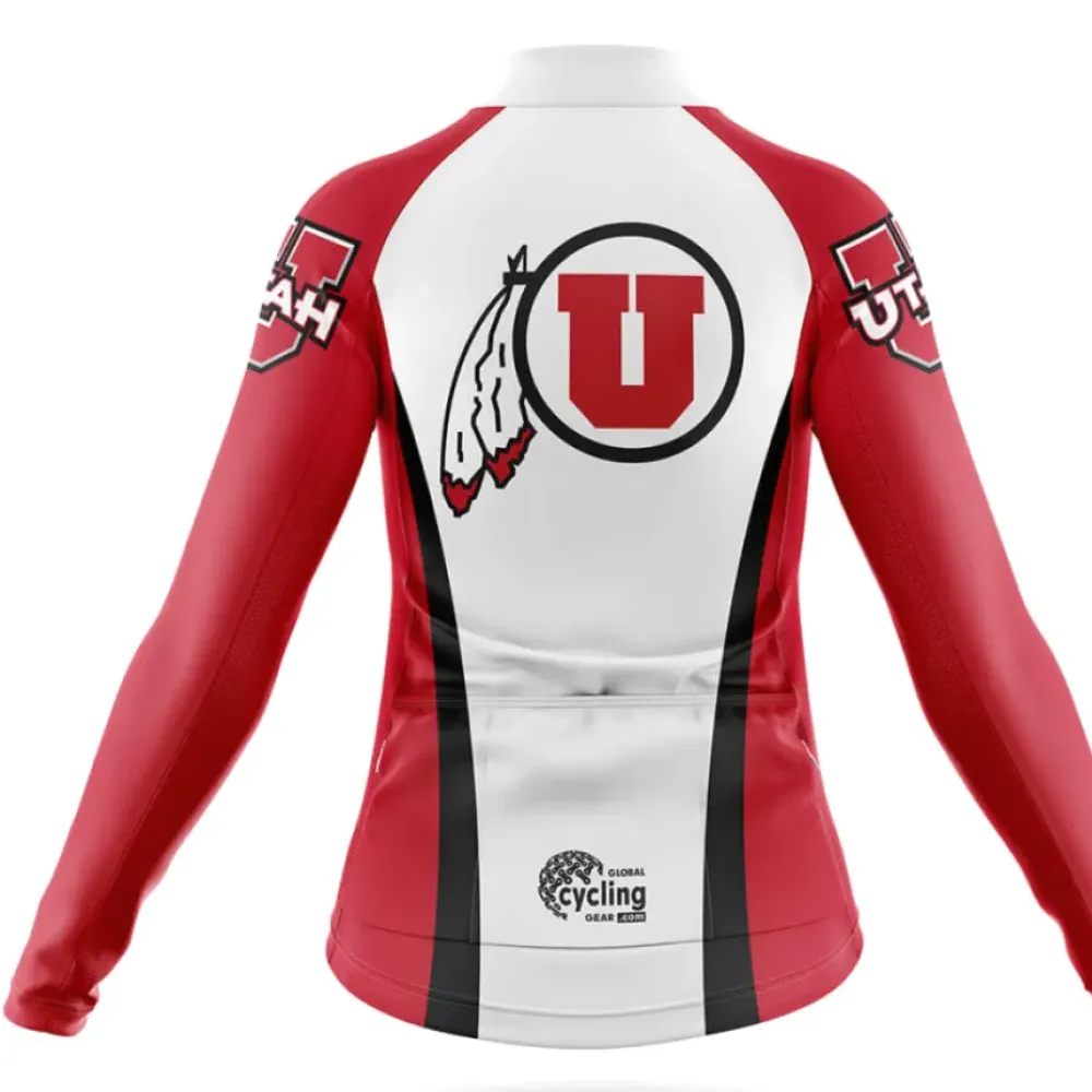 University of Utah Women's Cycling Jersey Red/White/Black