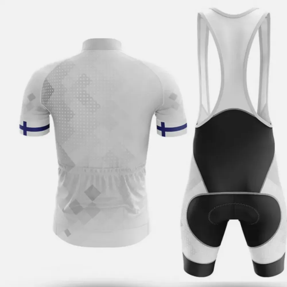 Finland Cycling Bibs Ver.2 Breathable White/Black/Grey